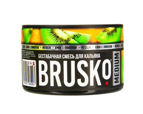 Бестабачная смесь BRUSKO - КИВИ С ЛИМОНОМ (MEDIUM) - 250 ГР - Киви Лимон 