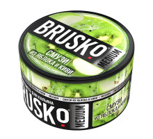 Бестабачная смесь BRUSKO - СМУЗИ ИЗ ЯБЛОКА И КИВИ (MEDIUM) - 250 ГР