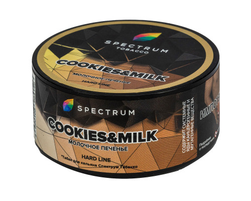 Табак для кальяна Spectrum Hard Line Cookies & Milk (Спектрум Хард Лайн - Молочное печенье) - 25 гр