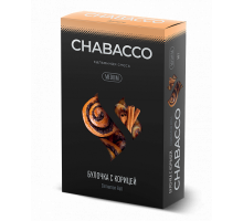 Бестабачная смесь CHABACCO CINNAMON ROLL (БУЛОЧКА С КОРИЦЕЙ) 50 ГР MEDIUM