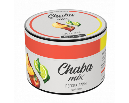 Бестабачная смесь для кальяна Chaba Mix Peach Lime (Чаба микс - Персик-лайм) - 50 гр