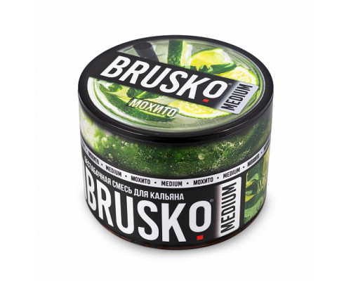 Бестабачная смесь BRUSKO - МОХИТО (MEDIUM) - 50 ГР - Мохито  