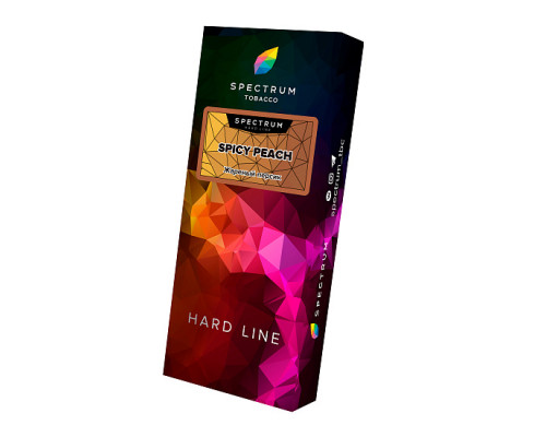 Табак для кальяна Spectrum Hard Line Spicy Peach (Спектрум - Жареный Персик) - 100 гр