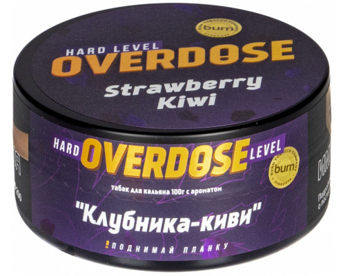 Табак для кальяна Overdose Strawberry Kiwi  (Овердоз - Клубника-киви) - 100 гр